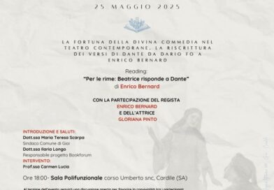 A Cardile (SA) un ciclo d’incontri sulla Divina Commedia: il 25 maggio ospite Enrico Bernard