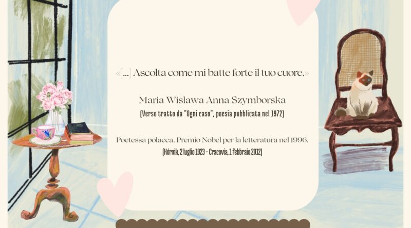 Il Calendario del Salotto Letterario, 1 febbraio: “Ascolta come…” (W. Szymborska)