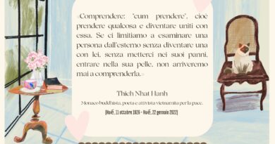 Il Calendario del Salotto Letterario, 5 febbraio: “Comprendere: cum prendere…” (Thich Nhat Hanh)
