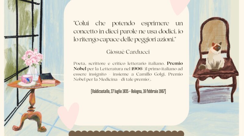 Il Calendario del Salotto Letterario, 16 febbraio: “Colui che potendo…” (G. Carducci)
