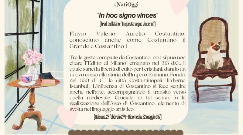 Il Calendario del Salotto Letterario, 27 febbraio: “𝙄𝙣 𝙝𝙤𝙘 𝙨𝙞𝙜𝙣𝙤 𝙫𝙞𝙣𝙘𝙚𝙨”