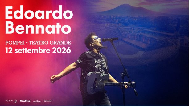 Save the date: Edoardo Bennato in concerto a Pompei (NA) il 12 settembre 2026