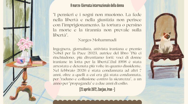 Il Calendario del Salotto Letterario, 8 marzo: Giornata Internazionale della donna