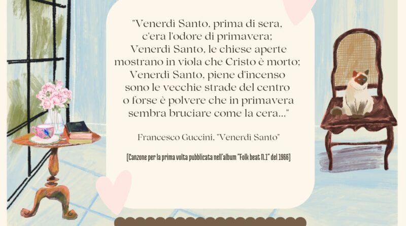 Il Calendario del Salotto Letterario, 3 aprile: “Venerdì Santo” (F. Guccini)