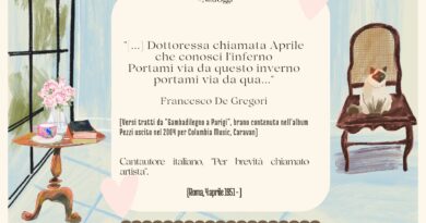 Il Calendario del Salotto Letterario, 4 aprile: “Dottoressa chiamata Aprile…” (F. De Gregori)