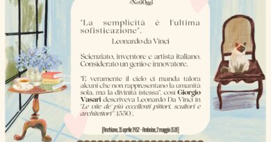 Il Calendario del Salotto Letterario, 15 aprile: “La semplicità…” (Leonardo Da Vinci)