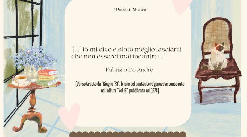 Il Calendario del Salotto Letterario, 11 giugno: “Giugno ’73”, Fabrizio De Andrè