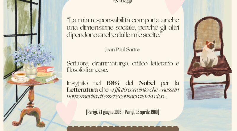 Il Calendario del Salotto Letterario, 21 giugno: “La mia responsabilità…” (J. P. Sartre)