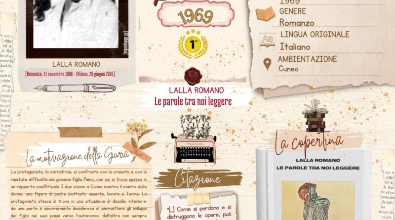 Albo d’Oro Premio Strega, XXIII edizione (1969): Lalla Romano, Le parole tra noi leggere