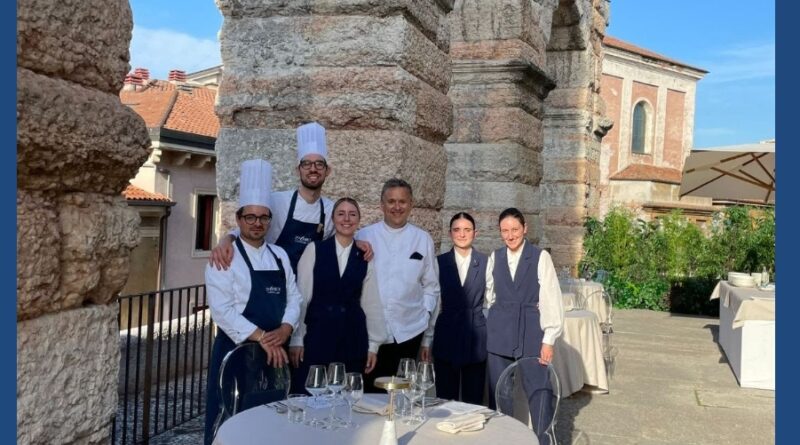 Lo chef Emanuele Scarello firma il nuovo menù delle cene stellate all’Arena di Verona