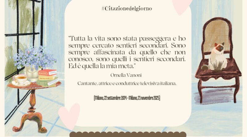 Il Calendario del Salotto Letterario, 22 settembre: Ornella Vanoni