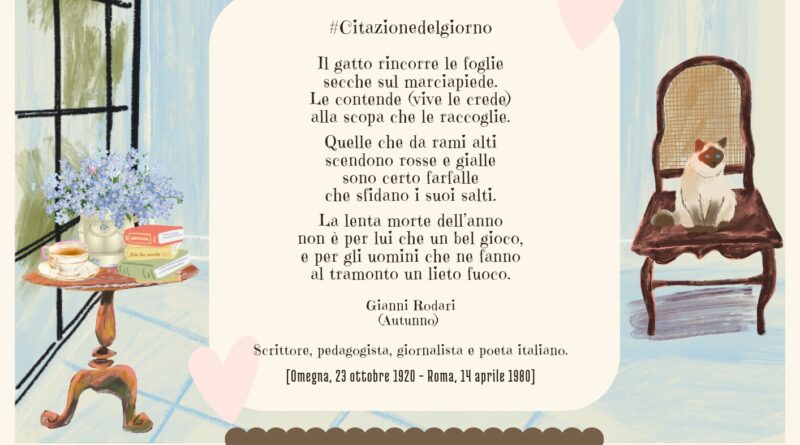 Il Calendario del Salotto Letterario, 23 ottobre: “Autunno” (Gianni Rodari)