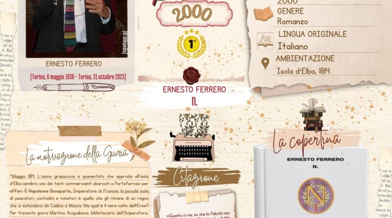 Albo d’Oro Premio Strega, LIV edizione (2000): Ernesto Ferrero, N.