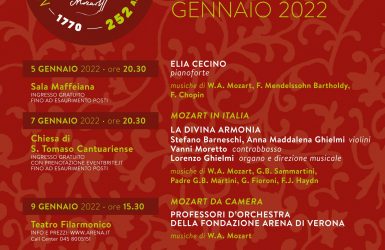 Torna dal vivo l’omaggio di Verona al genio di Mozart: una settimana di iniziative nel 252° anniversario della visita della città