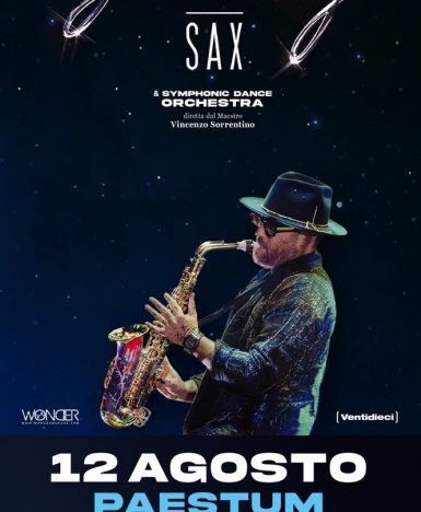 JIMMY SAX: venerdì 12 agosto alla Clouds Arena Templi Paestum (SA) si conclude “Jimmy Summer Tour 2022”, la tournée del sassofonista internazionale