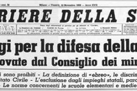 1938: inizio delle Leggi Razziali, pagina buia della storia italiana